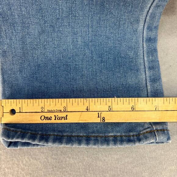 Misslook Bib Overalls Women's Size M Blue Distressed Adjustable Western Normcore - Picture 12 of 16